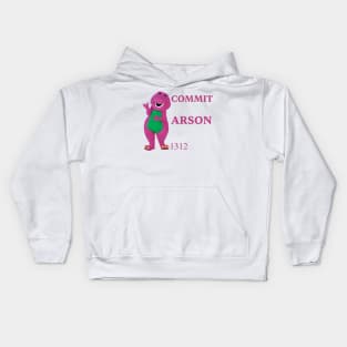 Commit Arson Cute Character Puppet Kids Hoodie